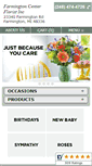 Mobile Screenshot of farmingtoncenterflorist.com